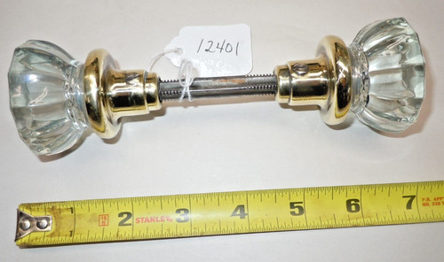 Door knobs vtg glass - vtg., and