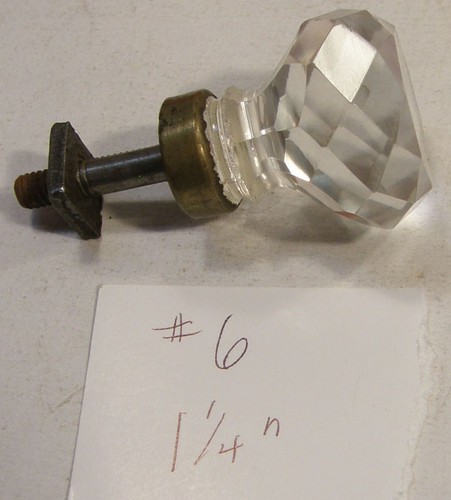 Antique c1900 faceted crystal - antique,