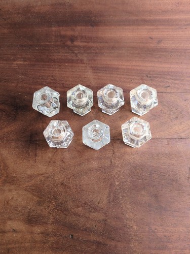 Vintage clear glass cabinet - glass,