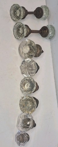 Lot vintage glass door - lot, of