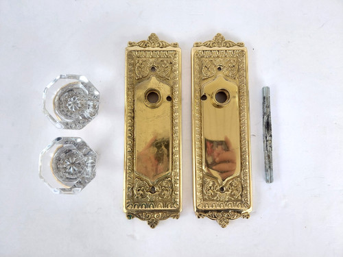 Vintage solid brass door - brass,