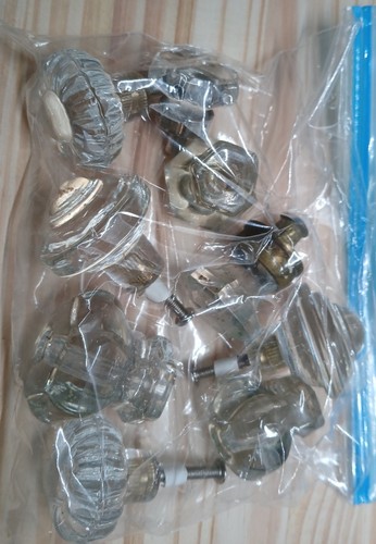Vintage clear glass crystal - clear,