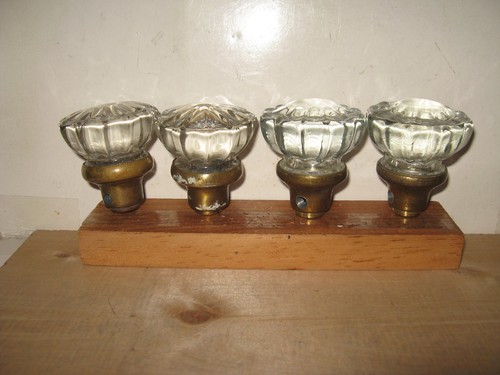Vintage glass door knobs - door,