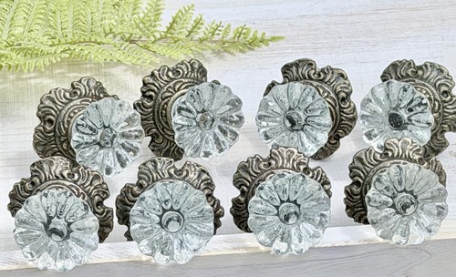 Antique bronze glass drawer - 12,