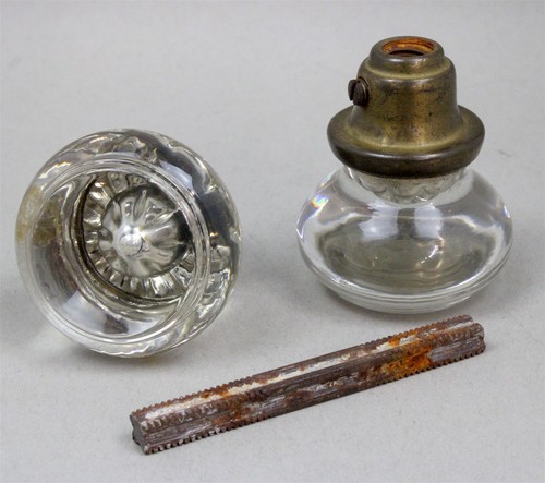 Antique round glass - antique, door