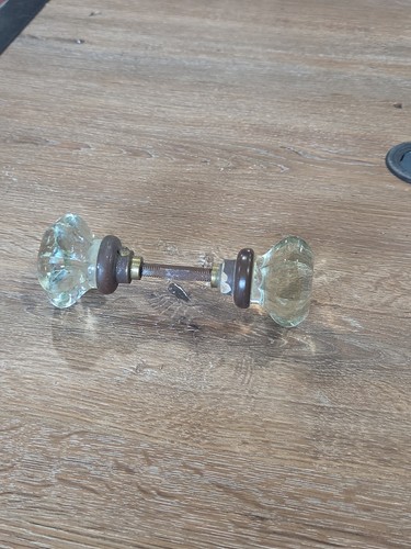 Vintage glass door knob - vintage, 8