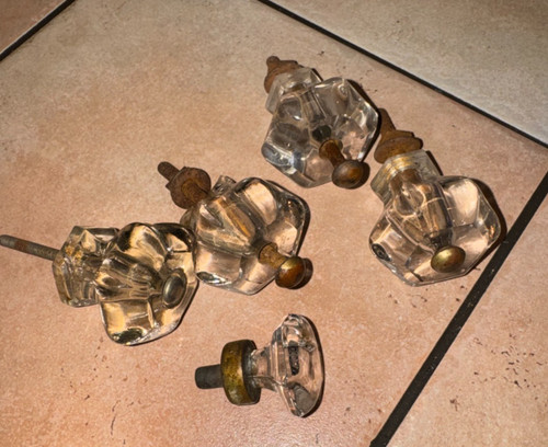 Vintage set small clear - of, 5