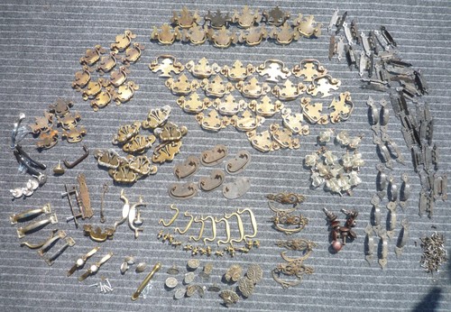 Brass glass wood - brass,